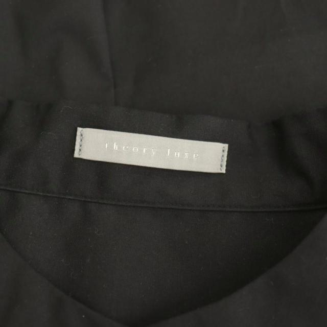 【中古】セオリーリュクス theory luxe 26SS LUXE COTTON NARVI SHIRT シャツ バンドカラー S32 ブラック /ES ■OS_4