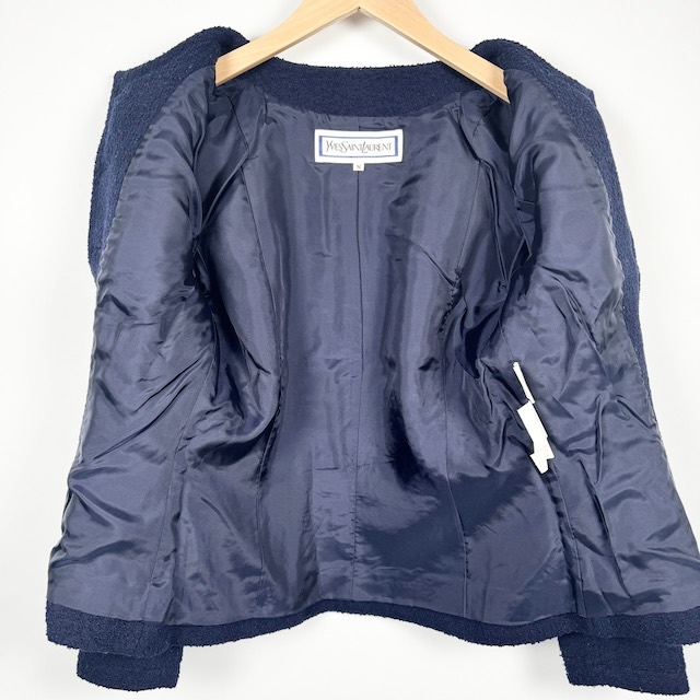 中古】イヴサンローラン YVES SAINT LAURENT ノーカラー 中古】イヴサンローラン YVES SAINT LAURENT ノーカラー