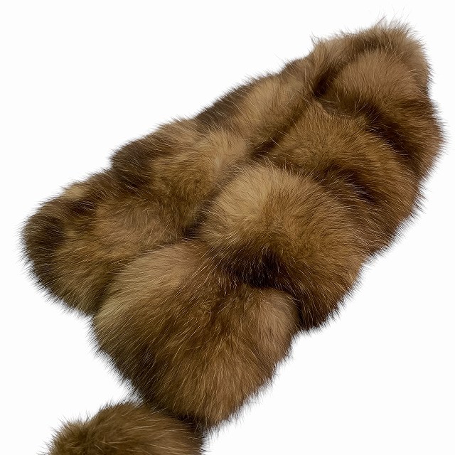 中古】Faviora MOONBAT ロシアンセーブル ティペット 襟巻き マフラー  