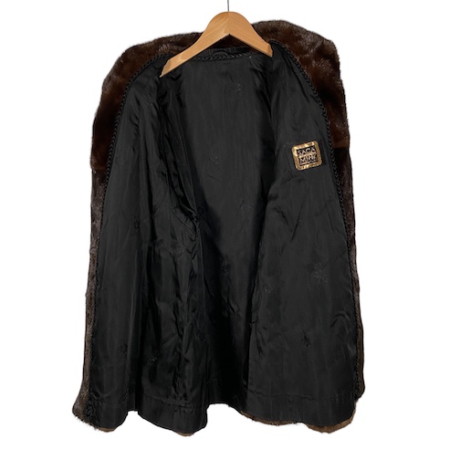 中古】サガミンク SAGA MINK デミバフミンク 毛皮 コート リアルファー