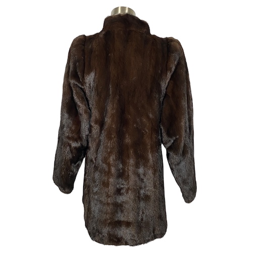 【中古】サガミンク SAGA MINK デミバフミンク 毛皮 コート リアルファー 茶 ブラウン 11号 L相当 レディース 中古】サガミンク SAGA MINK デミバフミンク 毛皮 コート リアルファー