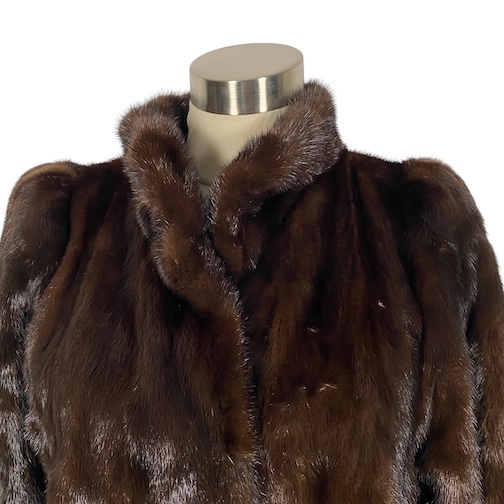 中古】サガミンク SAGA MINK デミバフミンク 毛皮 コート リアルファー