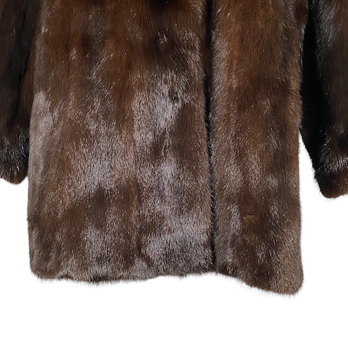 中古】サガミンク SAGA MINK デミバフミンク 毛皮 コート リアルファー