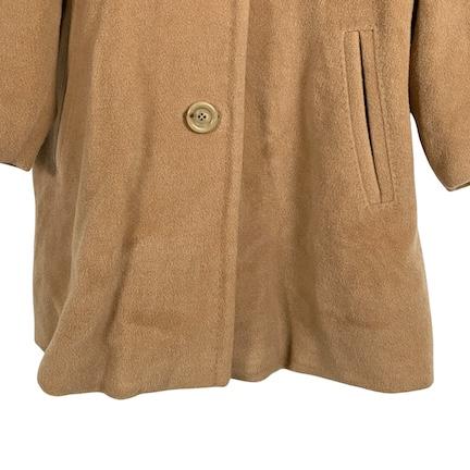 美品*MaxMara 高級ロングコート AGNESE バージンウール キャメル ☆MaxMara☆銀タグ バージンウール ロングコート キャメル サイズ40
