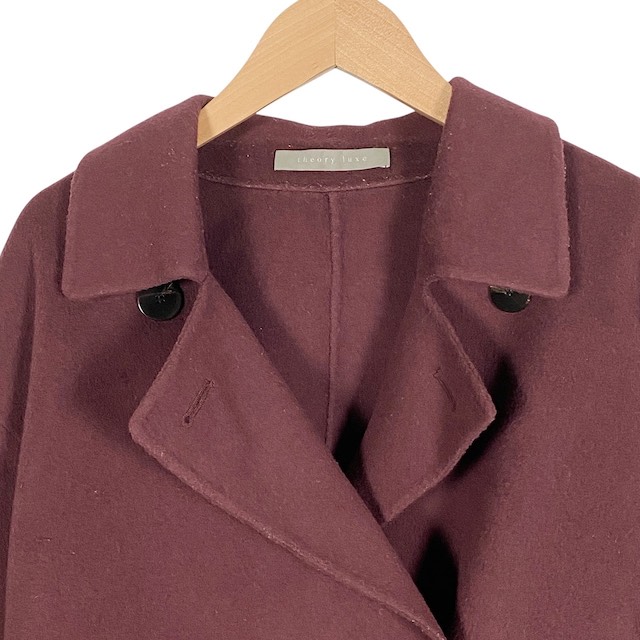 中古】セオリーリュクス theory luxe ダブルフェイスコート カシミヤ混