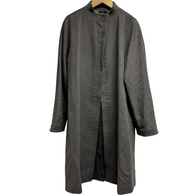 【中古】マックスマーラ MAX MARA 白タグ カシミヤ入り ヴァージンウール ロングコート グレー 36 S相当 イタリア製 レディースの通販は