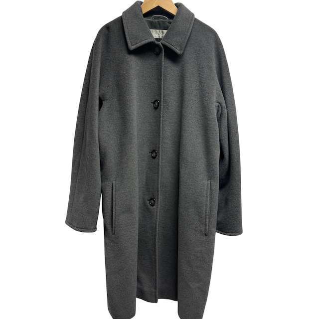 【中古】マックスマーラ MAX MARA ウールステンカラーコート グレー 42 LL相当 イタリア製 レディースの通販は