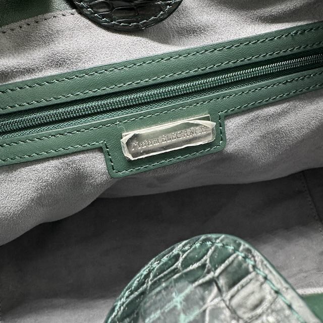 中古】Maam ELEGANCE マットクロコ ワニ革 ハンドバッグ トートバッグ