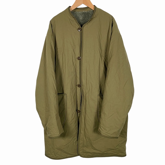 【中古】アーミーツイル ARMY TWILL リバーシブル ミリタリージャケット ボアフリース 長袖 ロング カーキ メンズ