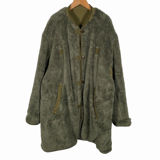 【中古】アーミーツイル ARMY TWILL リバーシブル ミリタリージャケット ボアフリース 長袖 ロング カーキ メンズ_2