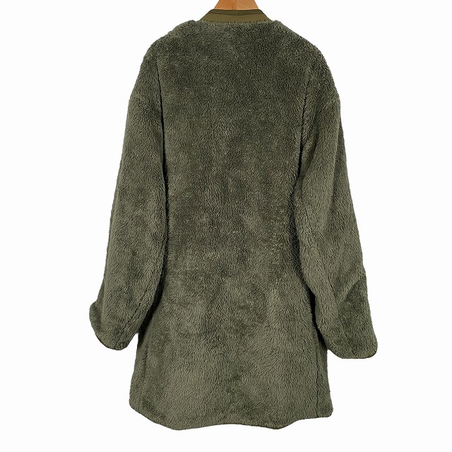 【中古】アーミーツイル ARMY TWILL リバーシブル ミリタリージャケット ボアフリース 長袖 ロング カーキ メンズ_3