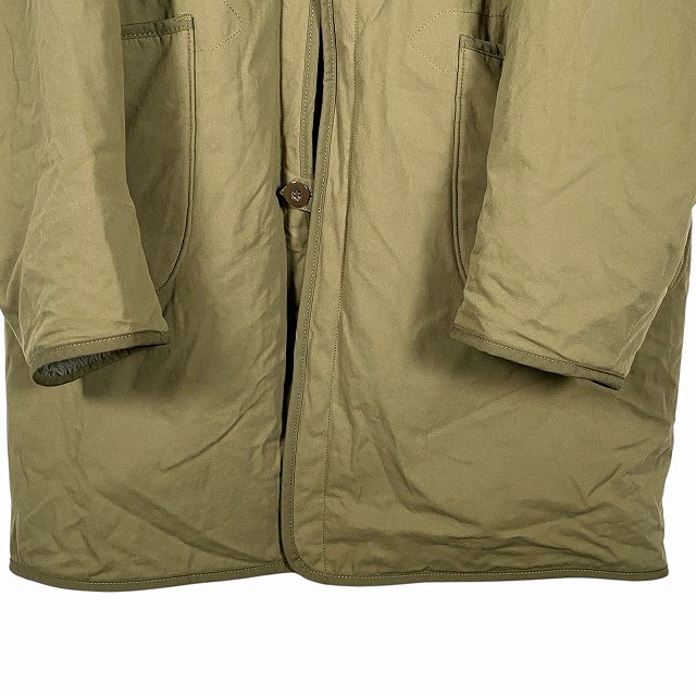【中古】アーミーツイル ARMY TWILL リバーシブル ミリタリージャケット ボアフリース 長袖 ロング カーキ メンズ_5
