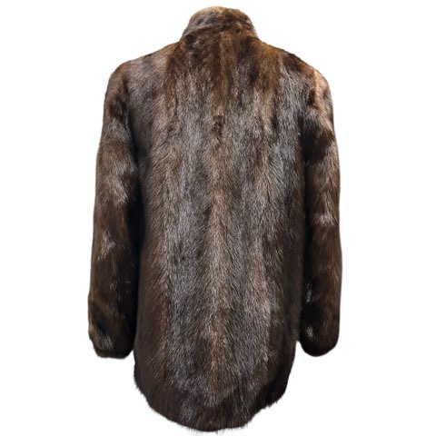 中古】ミンク MINK 毛皮 ロングコート リアルファー ブラウン 11 中古】ミンク MINK 毛皮 ロングコート リアルファー ブラウン 11