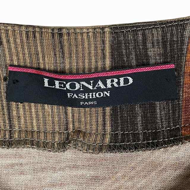 美品☆LEONARD FASHION レオナール ファッション シルク ウール