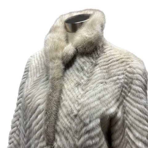 最高級 SAGA MINK サファイアミンク リアル ファーコート L 銀タグ