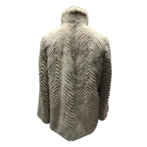 毛皮 リアルファー ミンク コート サファイアミンク Lサイズ相当