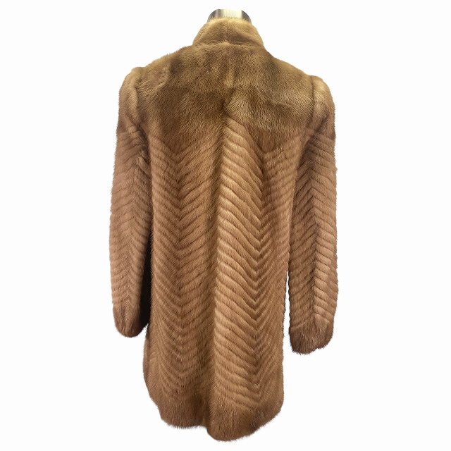 XZ レディースファッション 【中古】ダークミンク MINK 毛皮 コート
