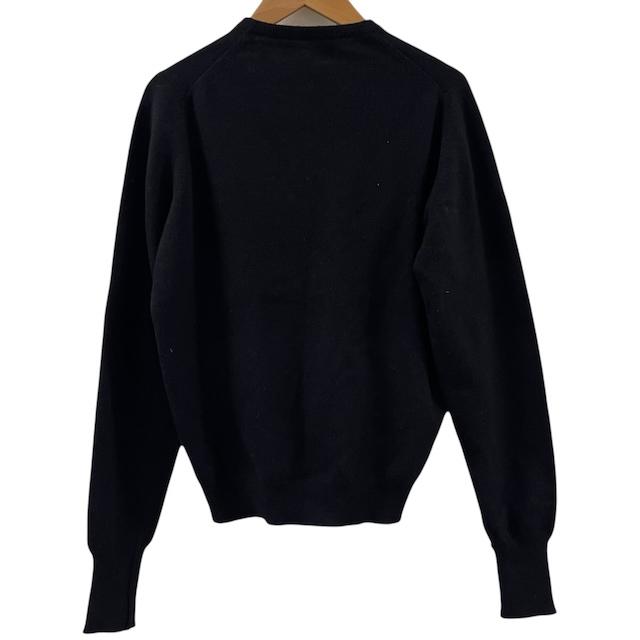 【中古】バランタイン BALLANTYNE ピュアカシミヤ100% ニット セーター 花柄 ブラック 黒 38 M相当 レディース_1