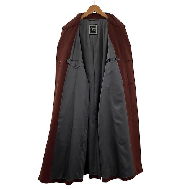 【中古】クリスチャンディオール Christian Dior ウールコート カシミヤ混 ロングコート アウター ブラウン L メンズ_6