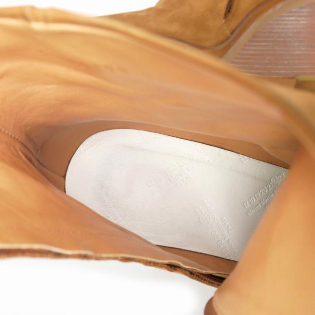 【中古】メゾンマルジェラ Maison Margiela スウェードレザー クリアソール  ウェッジソール ブーツ 38WU0198 中古】メゾンマルジェラ Maison Margiela スウェードレザー クリア