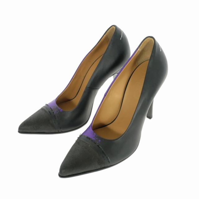 【中古】未使用品 エムエムシックス メゾンマルジェラ MM6 Maison Margiela パンプス ハイヒール ポインテッドトゥ 37 中古】未使用品 エムエムシックス メゾンマルジェラ MM6 Maison