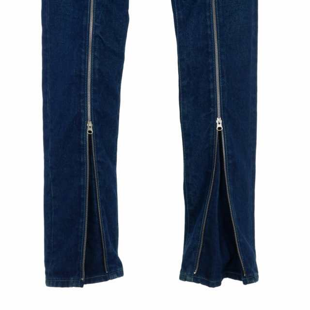 【中古】エムエムシックス メゾンマルジェラ MM6 Maison Margiela 21SS ジップ デニムパンツ 38 インディゴ S52LA0151の通販は