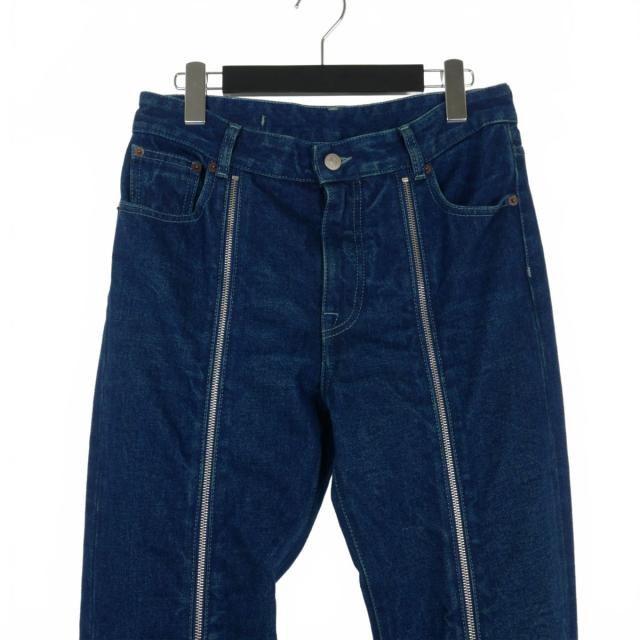 【中古】エムエムシックス メゾンマルジェラ MM6 Maison Margiela 21SS ジップ デニムパンツ 38 インディゴ S52LA0151の通販は