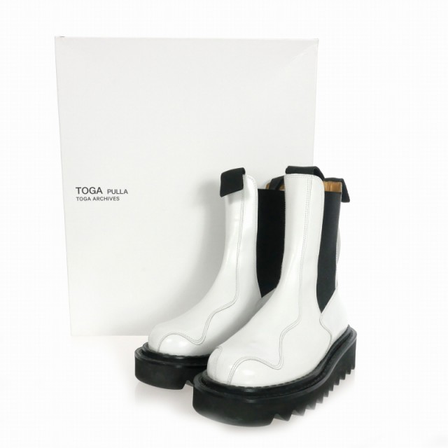 中古】未使用品 トーガ プルラ TOGA PULLA SIDE GORE BOOTS メタル