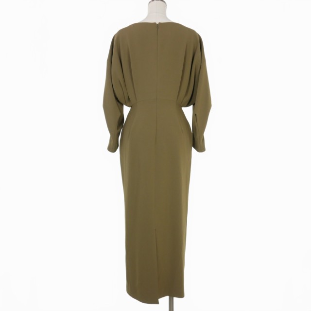 中古】マメクロゴウチ Mame Kurogouchi 22AW Curved Line Neck Dress ...