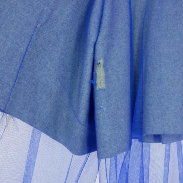 【中古】メゾンマルジェラ Maison Margiela 22SS Co-Ed 白タグ チュール レイヤード ワイドパンツ 36 ブルー 青 中古】メゾンマルジェラ Maison Margiela 22SS Co-Ed 白タグ チュール