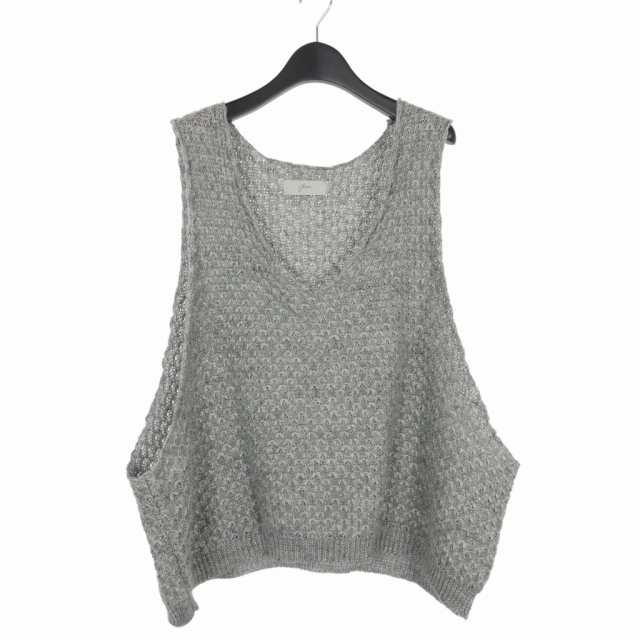 中古】アマチ amachi. 23SS Loose Neck Paesina Vest ニット ベスト コットン リネン 5 グレー 012KW-2  メンズの通販はau PAY マーケット - ブランド古着のベクトル | au PAY マーケット－通販サイト