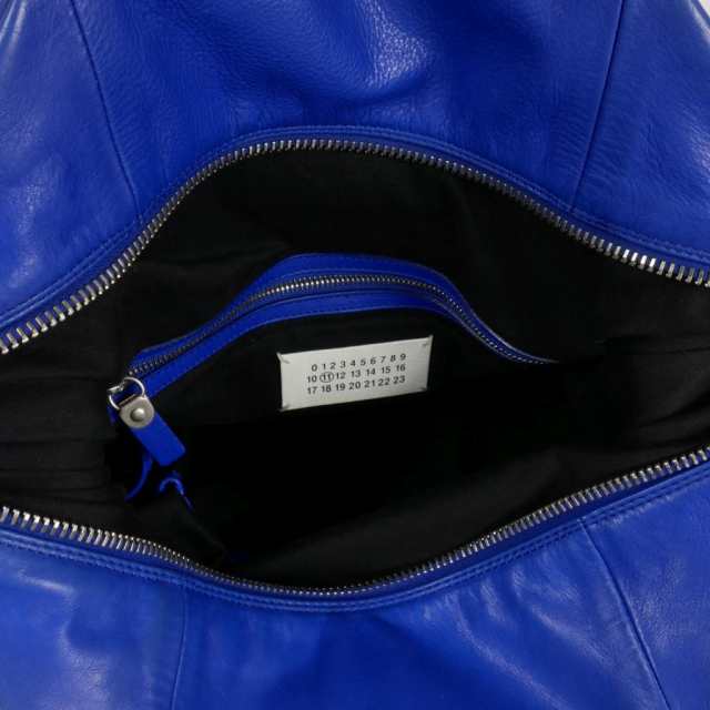 【中古】メゾンマルジェラ Maison Margiela 14SS セーラーバッグ レザートートバッグ ショルダーバッグ 2WAY 青