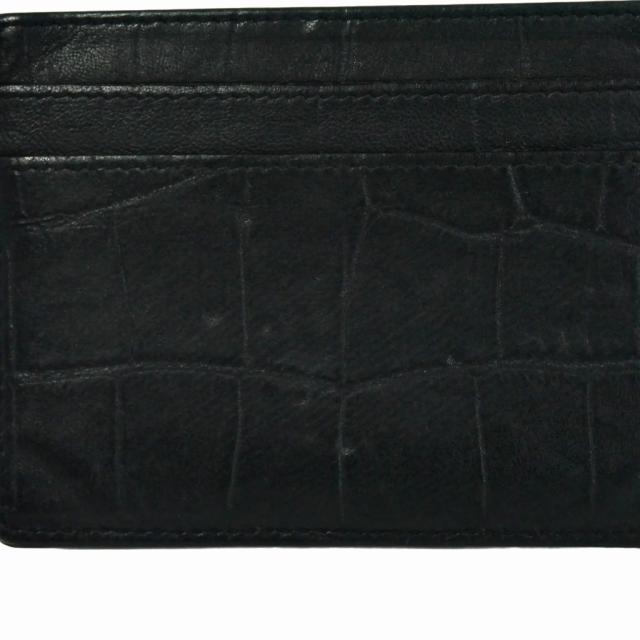 中古】イヴサンローラン YVES SAINT LAURENT カードケース レザー ロゴ