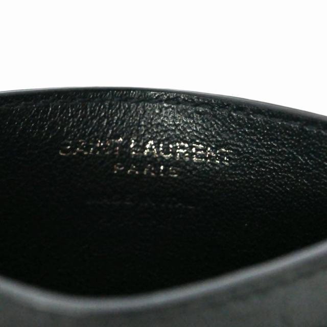 【中古】イヴサンローラン YVES SAINT LAURENT カードケース レザー ロゴ 黒 ブラック 485631 メンズ レディース 中古】イヴサンローラン YVES SAINT LAURENT カードケース レザー ロゴ