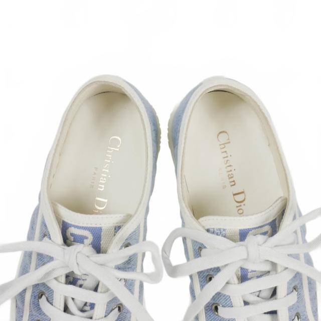 【中古】クリスチャンディオール Christian Dior WALKIN DIOR デニム ローカット スニーカー 35 青 ブルー DC0122 中古】クリスチャンディオール Christian Dior WALKIN DIOR デニム