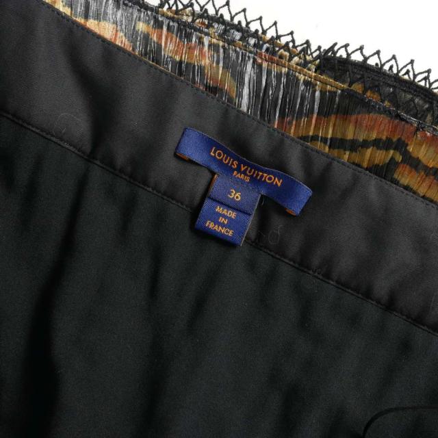 美品！LOUIS VUITTON ルイヴィトン スカート レオパード 36 中古】ルイヴィトン LOUIS VUITTON 21AW ハイウエスト ナイロン