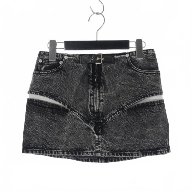 中古】フェティコ FETICO 24SS カットアウト デニム ミニスカート 台形 