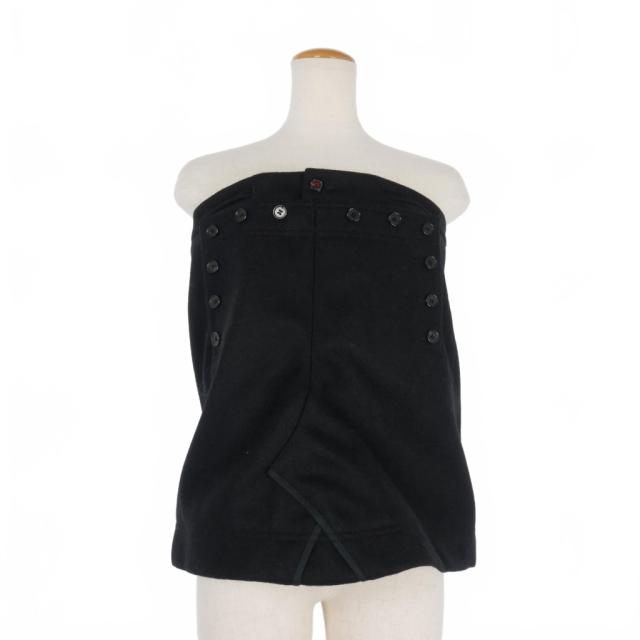 【中古】未使用品 メゾンマルジェラ Maison Margiela 22AW ウール ビスチェ コルセット 38 黒 ブラック SI0NT0003の通販は