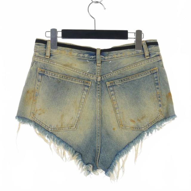【中古】メゾンマルジェラ Maison Margiela 22SS ダーティウォッシュ デニム ショートパンツ 加工 白タグ 40_1