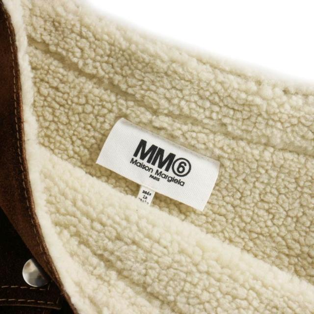【中古】未使用品 メゾンマルジェラ MM6 Maison Margiela 22AW スエードレザー ミニスカート 裏ボア 36 茶 ブラウン 中古】未使用品 メゾンマルジェラ MM6 Maison Margiela 22AW スエード