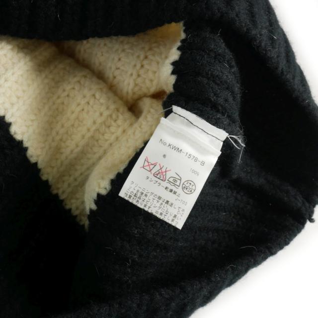 MAISON KITSUNÉ ブラックニットセーター M 【公式通販】