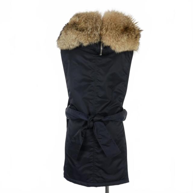 【中古】3.1 フィリップリム 3.1 phillip lim コヨーテファー ノースリーブ モッズコート ベスト 中綿 XS 紺 ネイビー 中古】3.1 フィリップリム 3.1 phillip lim コヨーテファー