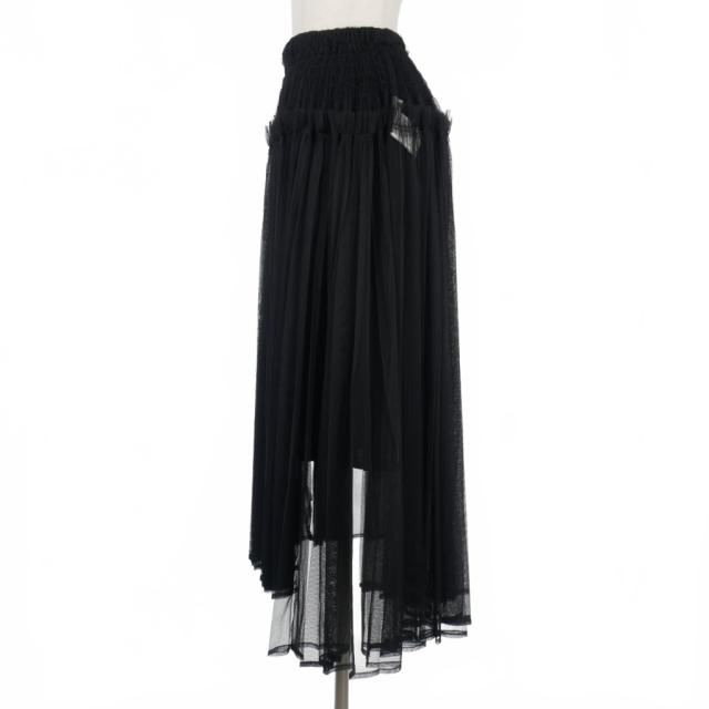 美品✨ chika kisada チュール プリーツ ロングスカート 23SS 中古】チカキサダ Chika Kisada 23SS チュールスカート プリーツ