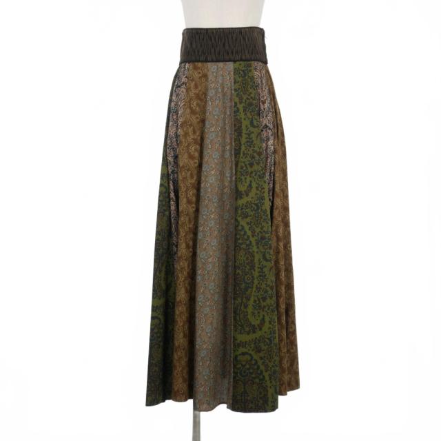 中古】エルメス HERMES ウール ストレッチ タイト スカート 無地