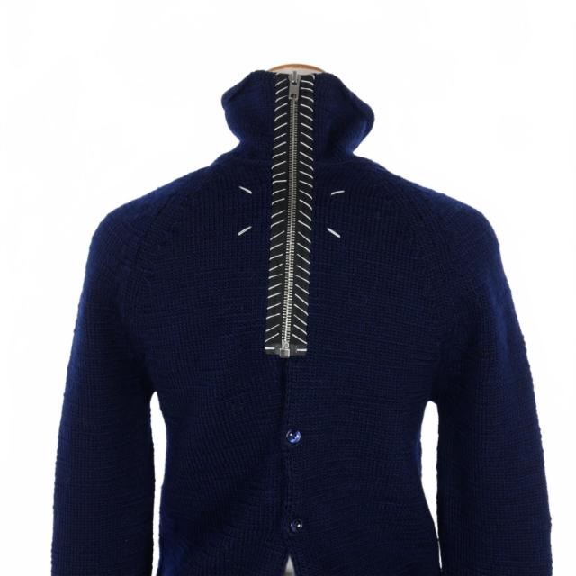 【美品】Maison Margiela メゾンマルジェラ14AW ネイビーニット 極美品 20AW メゾンマルジェラ 14 Maison Margiela 14 カシミヤ ニット