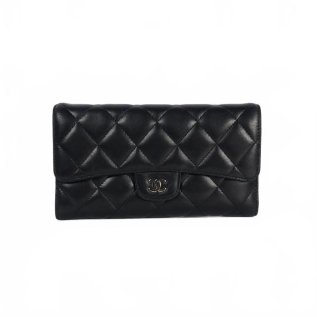 中古】シャネル CHANEL タイムレス マトラッセ ウォレット 長財布 3  