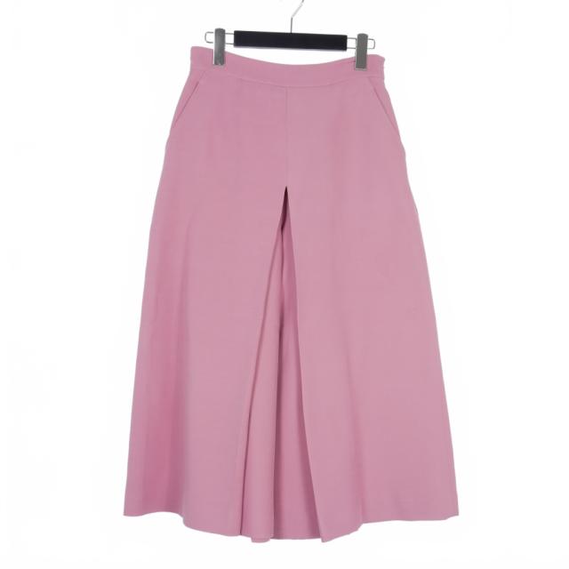 【中古】グッチ GUCCI 20AW ワイドパンツ バギーパンツ 40 ピンク 619498 レディース