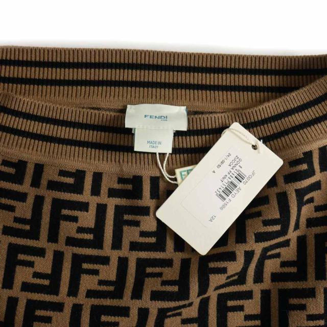中古】未使用品 フェンディ FENDI GONNA FF KNIT キッズ ミニスカート