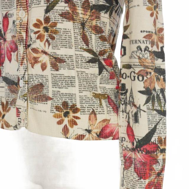 中古】ジョンガリアーノ JOHN GALLIANO ニュースペーパー 花柄 中古】ジョンガリアーノ JOHN GALLIANO ニュースペーパー 花柄