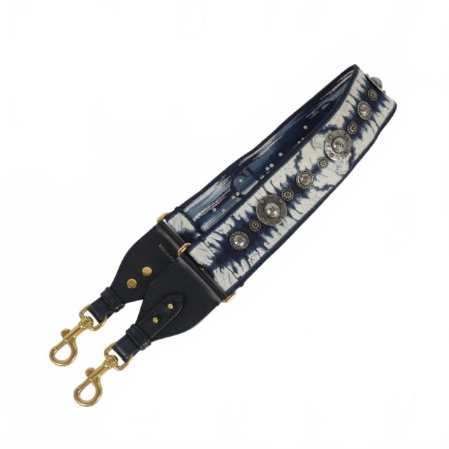 【中古】ディオール Dior ショルダーストラップ オブリーク キャンバス メタル レディース